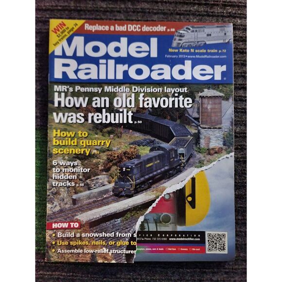Model Railroader Magazine 2013 Workshop Tips Locomotive Train Hobby Craft Build - Picture 2 of 5